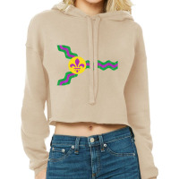 St. Louis Flag Mardi Gras Sweatshirt Soulard Distr Cropped Hoodie | Artistshot