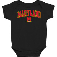 Maryland Terrapins Arch Over Black Officially Lice Baby Bodysuit | Artistshot