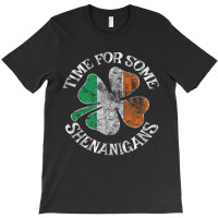 St. Patrick's Time For Some Shenanigans Clover Fun T-shirt | Artistshot