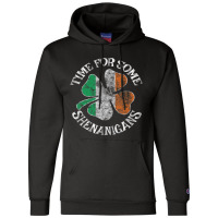 St. Patrick's Time For Some Shenanigans Clover Fun Champion Hoodie | Artistshot