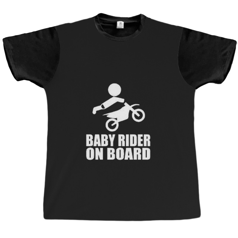 Baby Rider On Board Graphic T-shirt | Artistshot