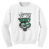 Time Is Money Youth Sweatshirt | Artistshot