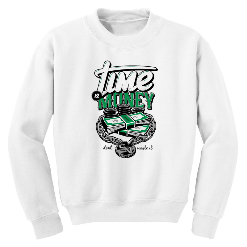 Time Is Money Youth Sweatshirt by annashopp | Artistshot