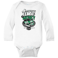 Time Is Money Long Sleeve Baby Bodysuit | Artistshot