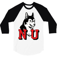 Northeastern Huskies 3/4 Sleeve Shirt | Artistshot