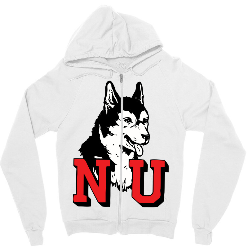 Northeastern Huskies Zipper Hoodie | Artistshot