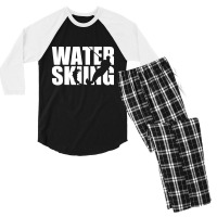 The Water Skiing Men's 3/4 Sleeve Pajama Set | Artistshot