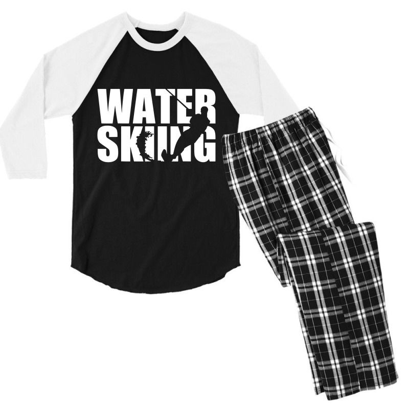 The Water Skiing Men's 3/4 Sleeve Pajama Set | Artistshot