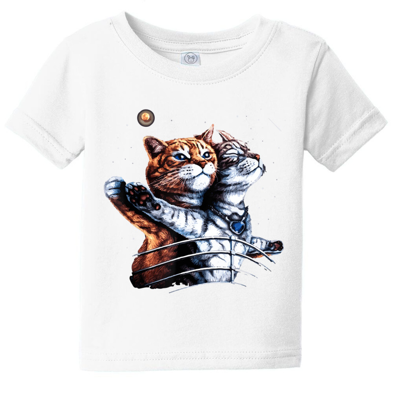 Titanic Cat Vintage Kitten In Space Galaxy Lovers Baby Tee | Artistshot