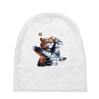 Titanic Cat Vintage Kitten In Space Galaxy Lovers Baby Beanies | Artistshot