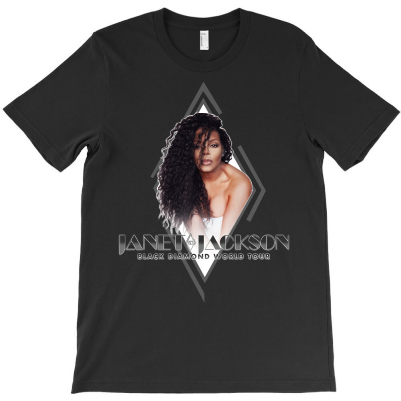 Custom Janet Jackson - Black Diamond World Tour T-shirt By