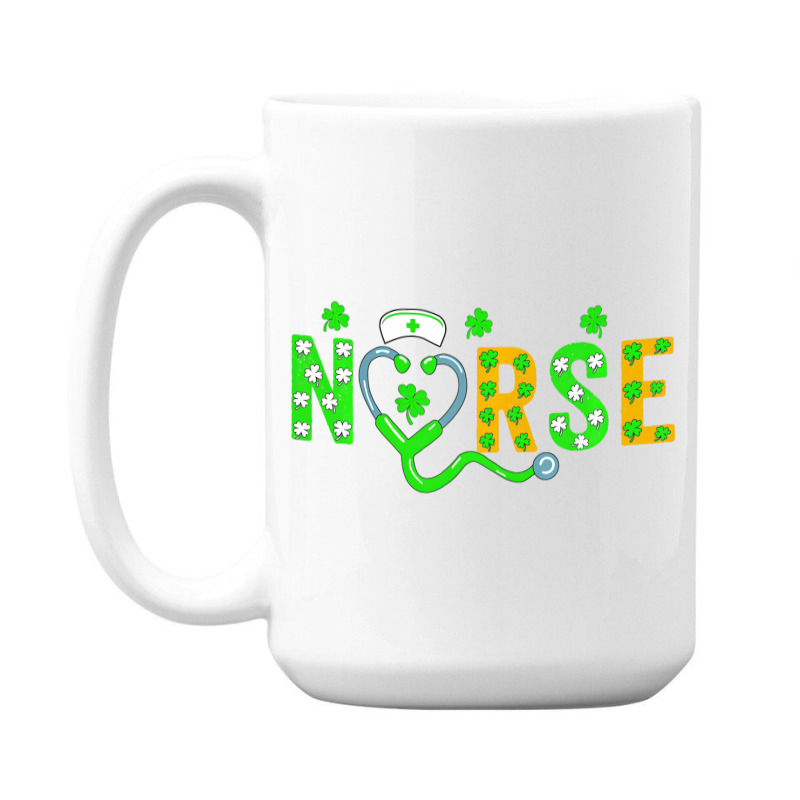 Nurse St Patricks Day Shirt St Patricks Day Nurse 15 Oz Coffee Mug | Artistshot