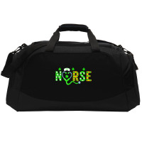 Nurse St Patricks Day Shirt St Patricks Day Nurse Active Duffel | Artistshot