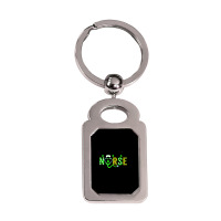 Nurse St Patricks Day Shirt St Patricks Day Nurse Silver Rectangle Keychain | Artistshot