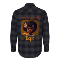 Unapologetically Dope Black Afro Girl Black Histor Flannel Shirt | Artistshot