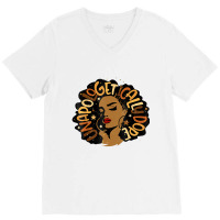 Unapologetically Dope Black Pride Melanin African V-neck Tee | Artistshot