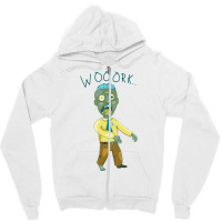 Work Zombie Who Hates His Job Zipper Hoodie | Artistshot