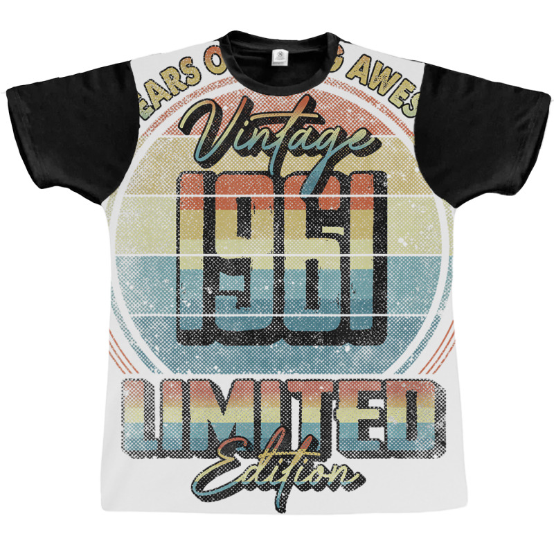 Vintage 1961 Limited Edition Shirt 62 Year Old 62n Graphic T-shirt by wortham | Artistshot