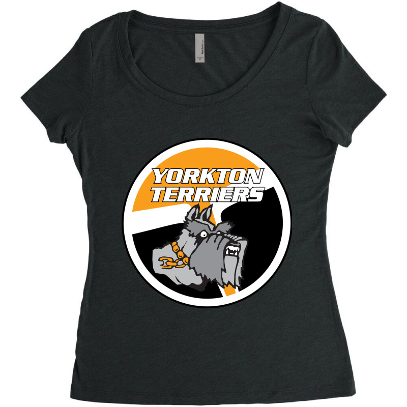 Yorkton Terriers Women's Triblend Scoop T-shirt by ogoy | Artistshot