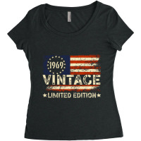 Vintage 1969 Limited Edition 54 Year Old Gifts 54t Women's Triblend Scoop T-shirt | Artistshot