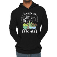 Vintage Sometimes I Wet My Plants Funny Gardening Lightweight Hoodie | Artistshot