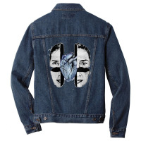 Blue Heart Puzzle Unisex Men Denim Jacket | Artistshot