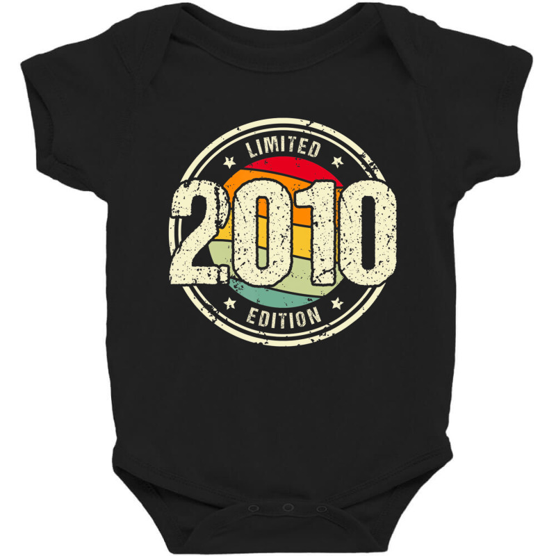 Retro 11 Year Old Vintage 2010 Limited Edition 11t Baby Bodysuit by winnie | Artistshot