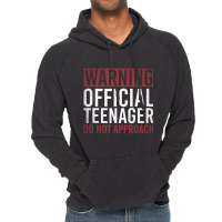 Warning Official Teenager Do Not Approach 13th Bir Vintage Hoodie | Artistshot