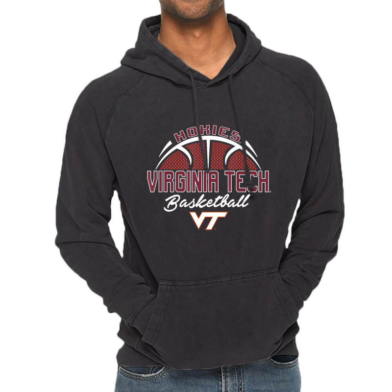 Virginia Tech Hokies Swish Orange Officially Licen Vintage Hoodie | Artistshot