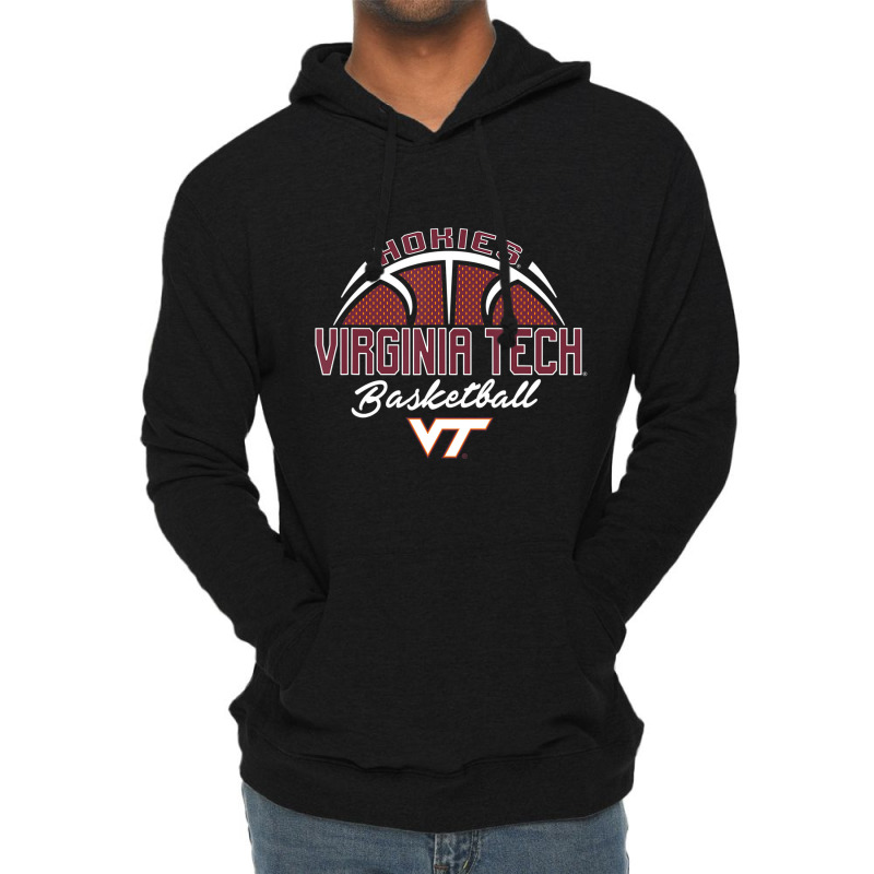 Virginia Tech Hokies Swish Orange Officially Licen Lightweight Hoodie | Artistshot