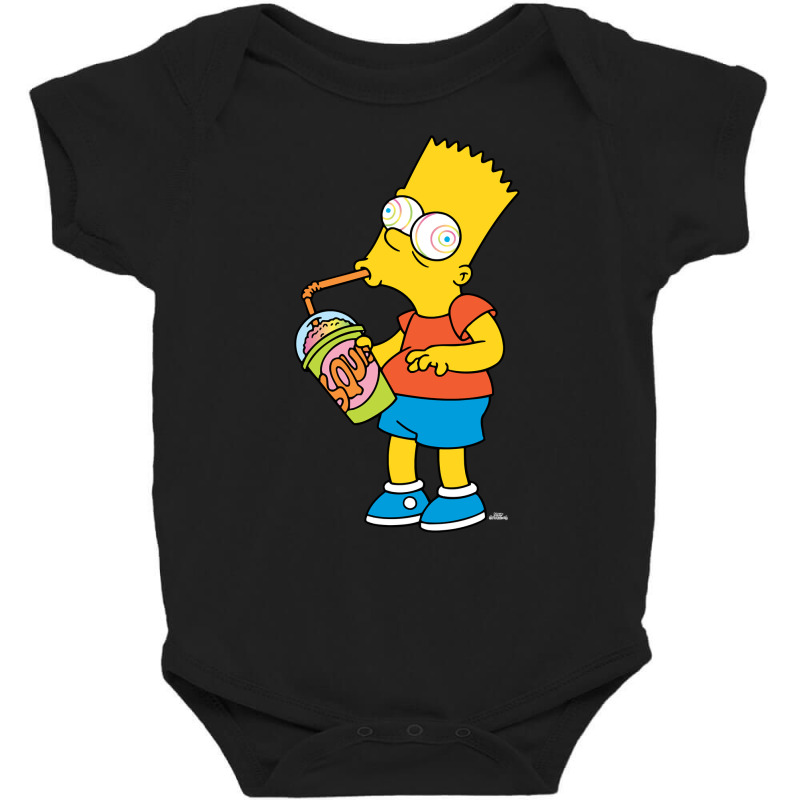 The Simpsons Bart Simpson Squishee Brain Freeze Sw Baby Bodysuit by dicosmokias | Artistshot