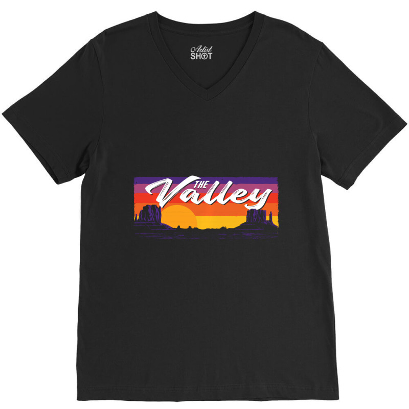 Vintage The Valley Phoenix Az Pullover Hoodie V-neck Tee | Artistshot