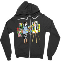 Modernist Painter 80s Zipper Hoodie | Artistshot