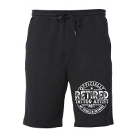 Retired Tattoo Artist Red Fleece Short | Artistshot