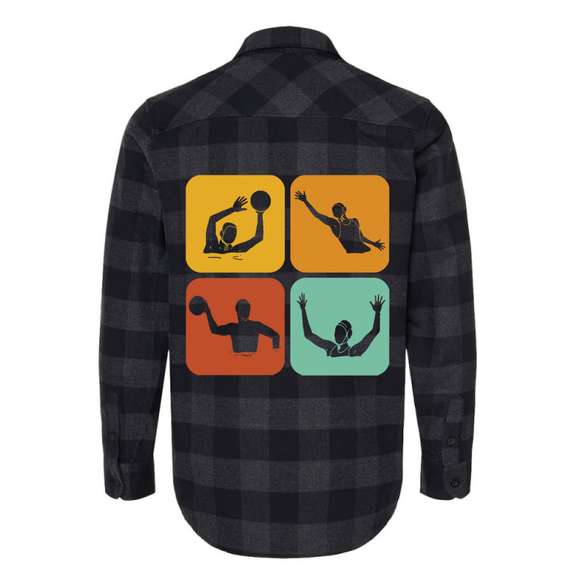 Water  Retro Water Polo Aesthetic Flannel Shirt | Artistshot