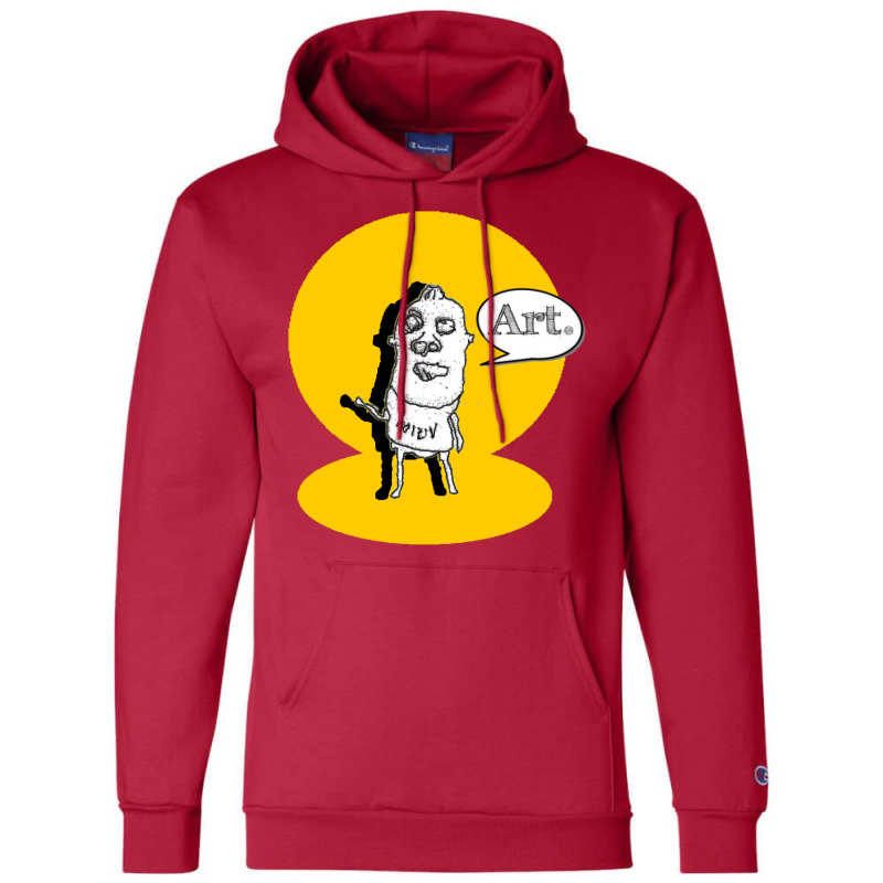 Presenting You As A Living Artist Humor Champion Hoodie | Artistshot