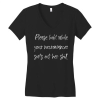 Necromancy Is Hard Hipster Love Women's V-neck T-shirt | Artistshot