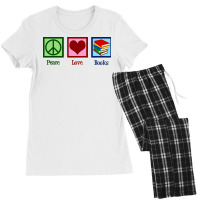 Peace Love Books Music Women's Pajamas Set | Artistshot