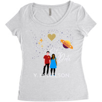 Star Date Book Cover Print Nature Women's Triblend Scoop T-shirt | Artistshot