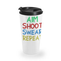 Billiards Aim Shoot Swear Snooker Pool Travel Mug | Artistshot