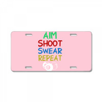 Billiards Aim Shoot Swear Snooker Pool License Plate | Artistshot