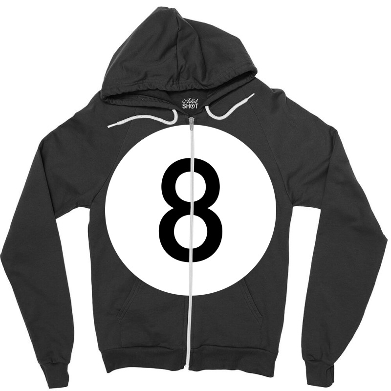 8 Ball 7 Zipper Hoodie | Artistshot