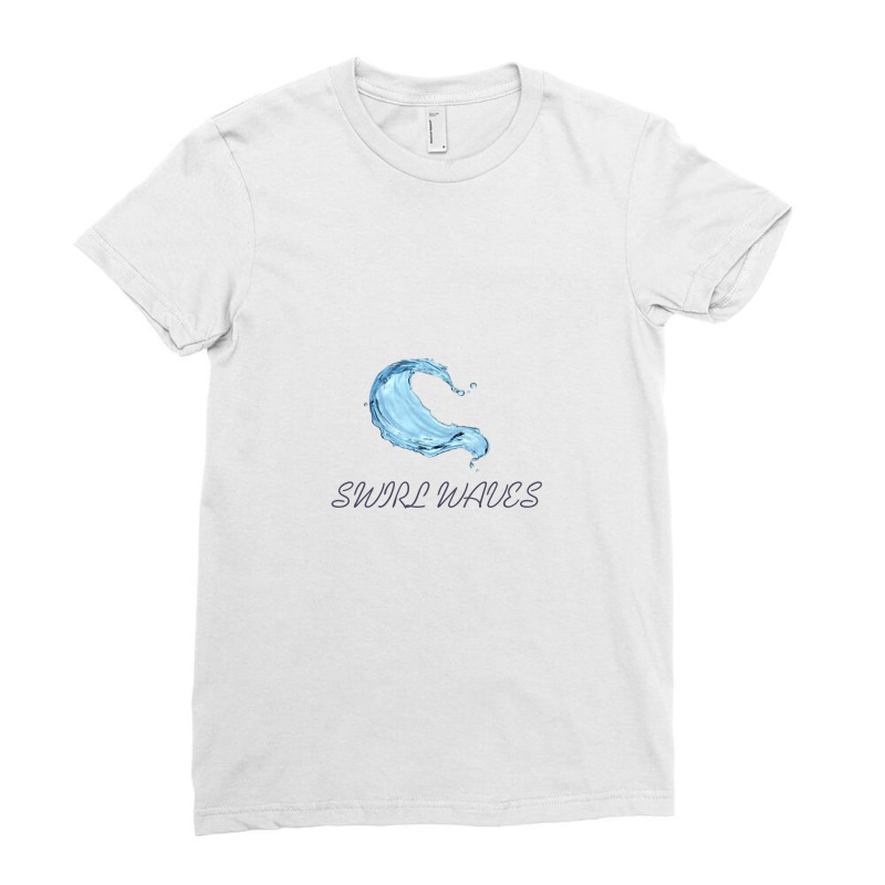 Swirl Waves Ladies Fitted T-Shirt by ARUN_ARK | Artistshot