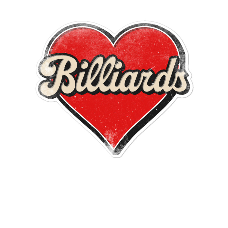 Billiards Mom Billiards Retro Heart 1 Sticker | Artistshot