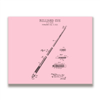 Billiard Cue Patent Metal Print Horizontal | Artistshot