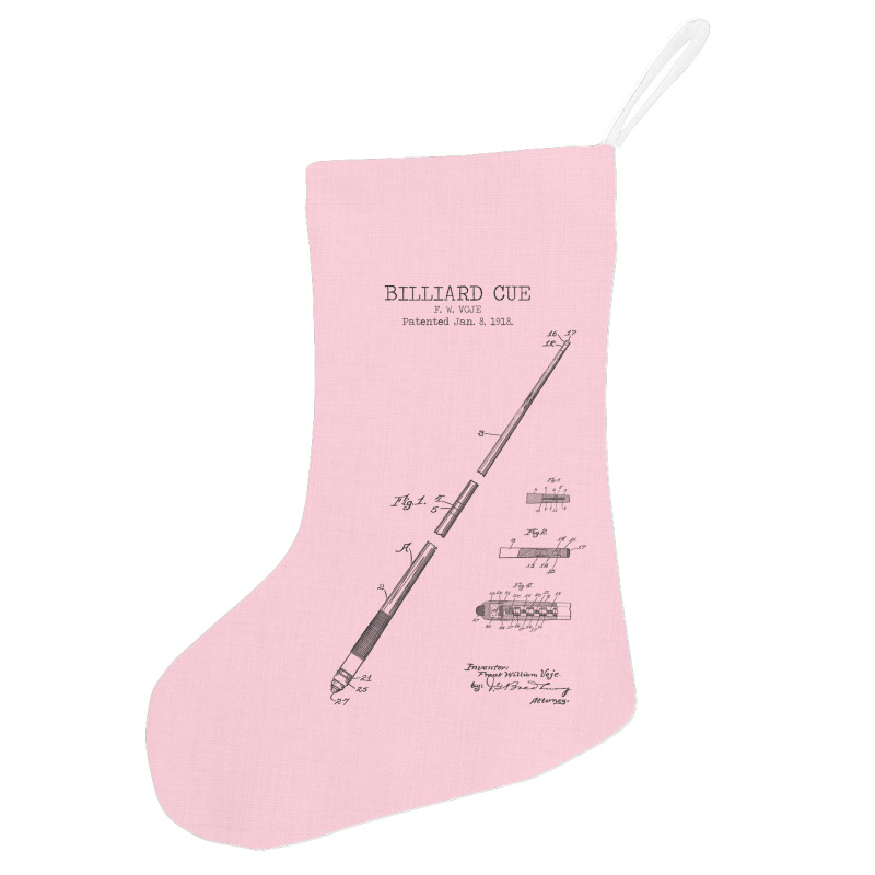 Billiard Cue Patent Holiday Stocking | Artistshot