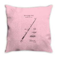 Billiard Cue Patent Throw Pillow | Artistshot