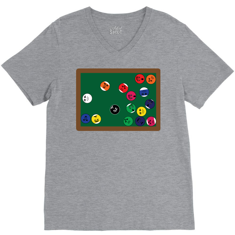 Billiard Table Game V-neck Tee | Artistshot