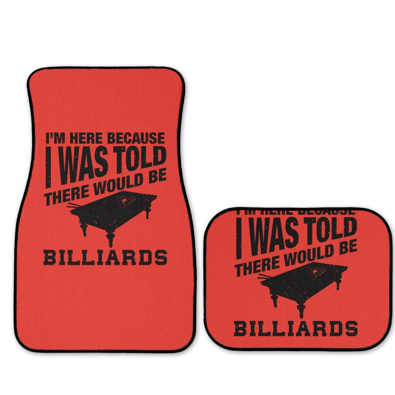 Funny Billiard Quote For Billiards Player Full Set Car Mats | Artistshot