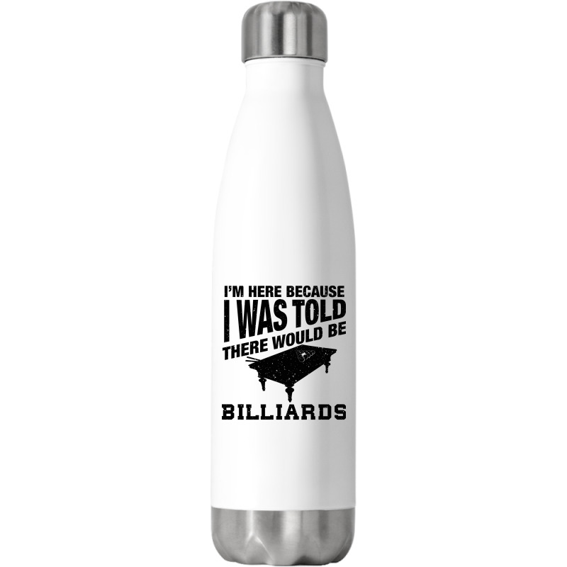 Funny Billiard Quote For Billiards Player Stainless Steel Water Bottle | Artistshot